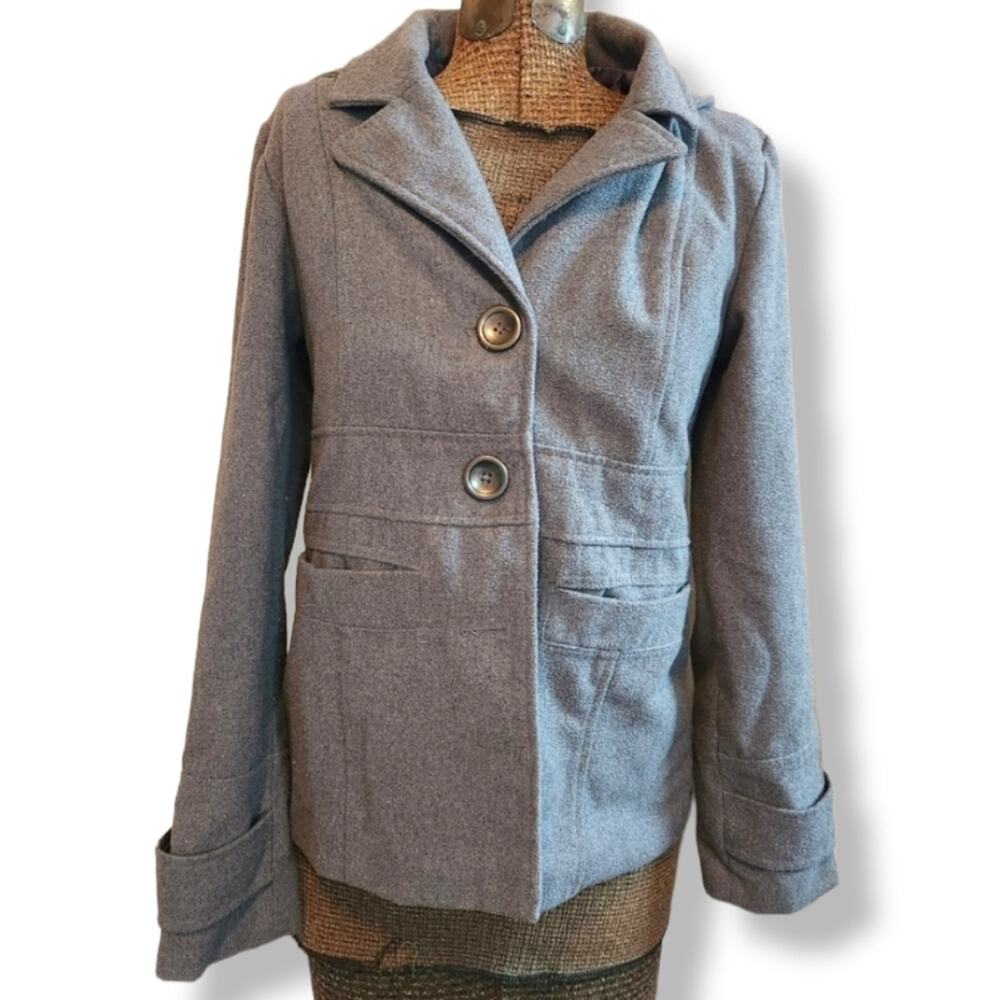 Gary Pea Coat with Hood - Brand Jack -Size Small
